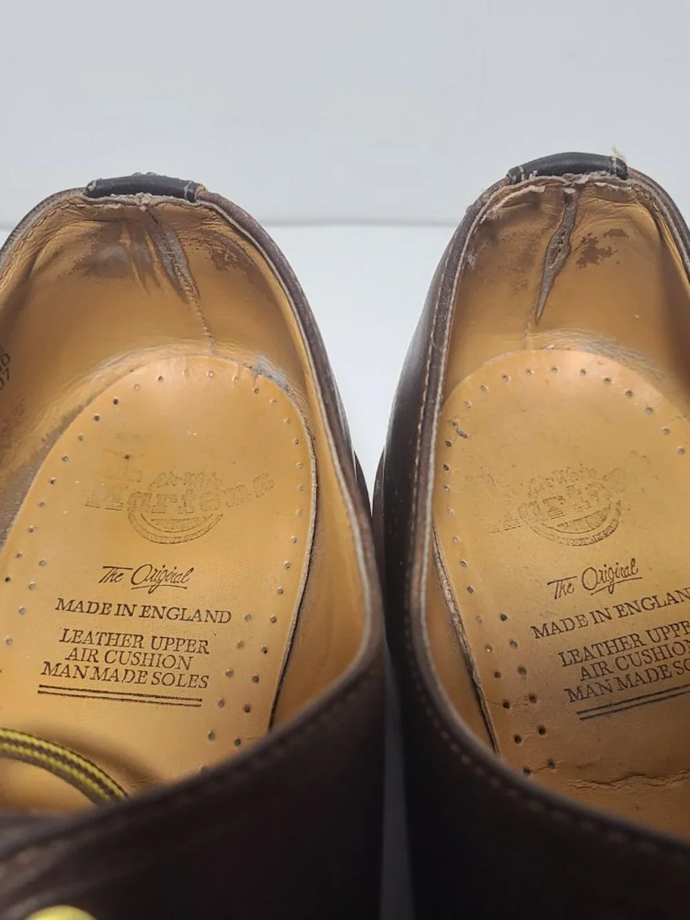 Vintage Dr Martens (1561 59) Oxford Brown Men's Shoes Size 12 Made in England
